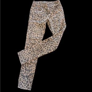 Carmar Skinny Leopard Print Jeans Size 25